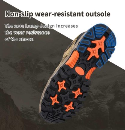 ⏰Limited Time 50% Discount off ⏰Men's Waterproof Breathable Lightweight Orthopedic Hiking Shoes for Plantar Fasciitis (Medical Certification)
