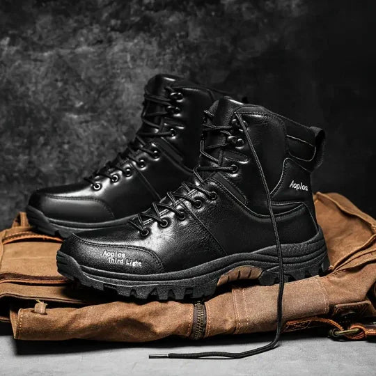 ⏰Promotion - 50% OFF🔥Men's Waterproof Non-slip Anti-puncture Hiking Boots Ankle Support Wide Toe Arch Support Orthopedic Work Boots