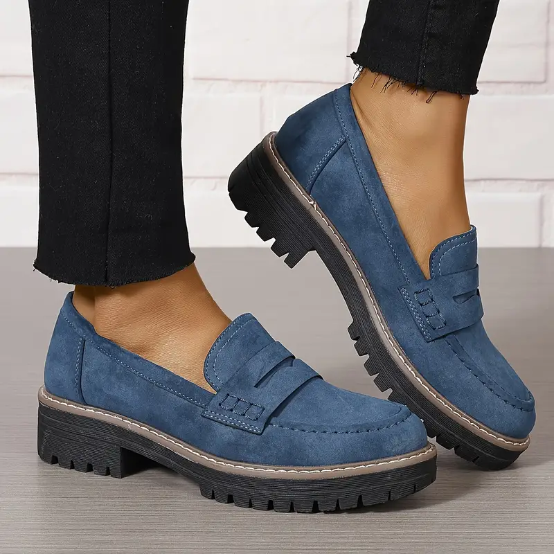 🎁Hot Sale 50% OFF⏳Women's Fashion Thick Sole Orthopedic Loafers - Proven Plantar Fasciitis, Foot and Heel Pain Relief