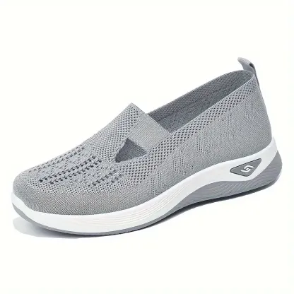 🔥Last Day Promotion 70% OFF⏰ Women's comfortable breathable knitted sneakers - Proven Plantar Fasciitis, Foot and Heel Pain Relief