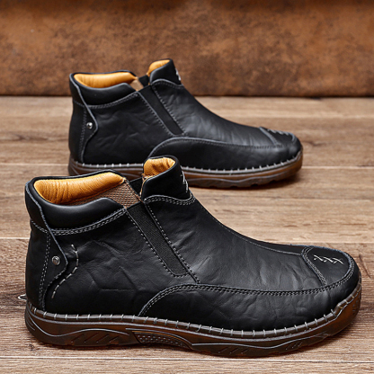 (🎅🎁CHRISTMAS SALE - 70% OFF)Men's Outdoor Casual Handmade Cowhide Boots