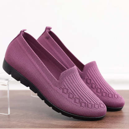 🔥Last Day 70% OFF ⏰Women's Stylish Knit Mesh Slip-on Sneakers - Proven Plantar Fasciitis, Foot and Heel Pain Relief