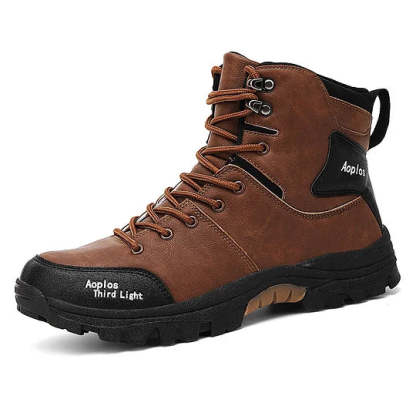 ⏰Promotion - 50% OFF🔥Men's Waterproof Non-slip Anti-puncture Hiking Boots Ankle Support Wide Toe Arch Support Orthopedic Work Boots
