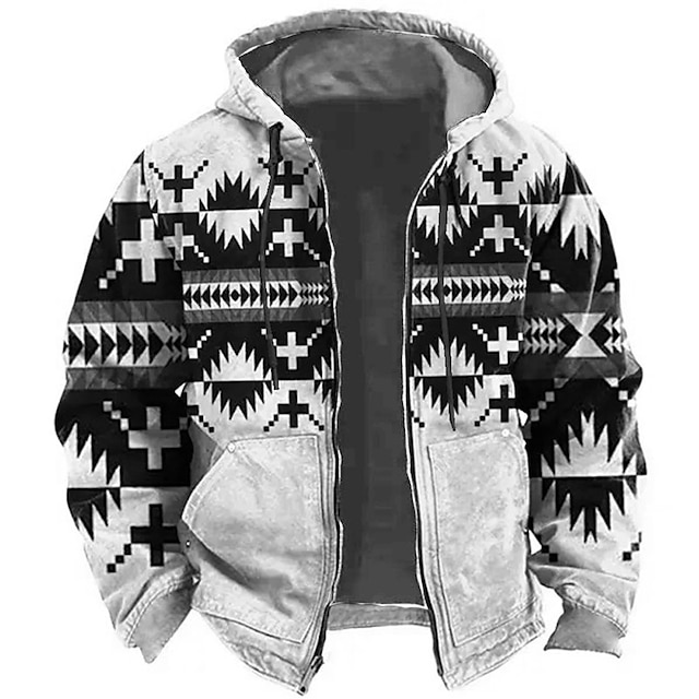 Men's Tribal Graphic Prints Hoodie Sweatshirt 