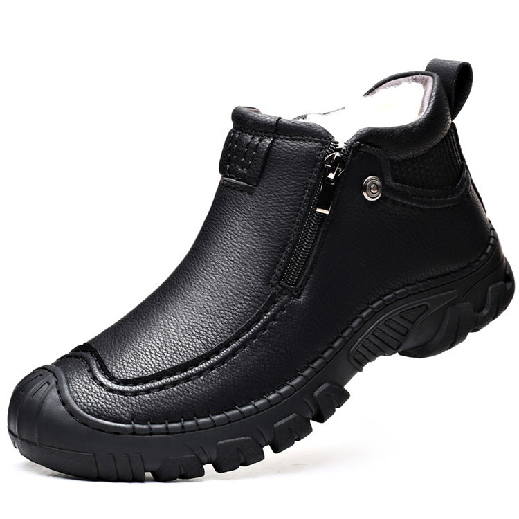 🔥🚀New product promotion 50% OFF🌟👟💥Zipper Warm Velvet Men Boots Shoes