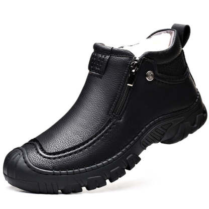 🔥🚀New product promotion 50% OFF🌟👟💥Zipper Warm Velvet Men Boots Shoes