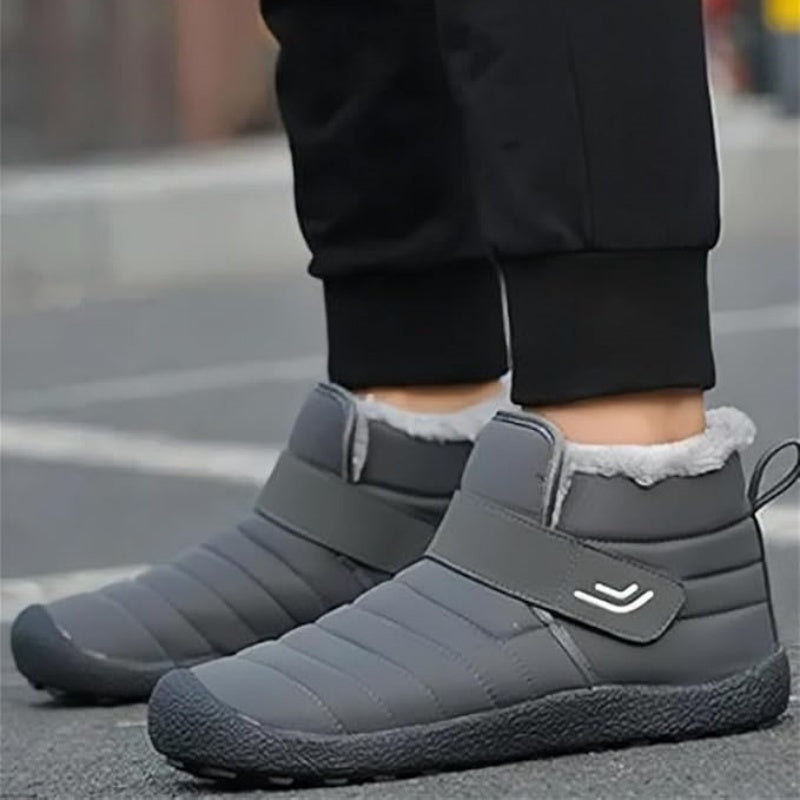 🔥Limited Time 50% Discount Event🔥  Men's Winter Warm Waterproof Non-slip Velcro Cotton Shoes Wide Toe Orthopedic Arch Support Slip-on Cotton Shoes