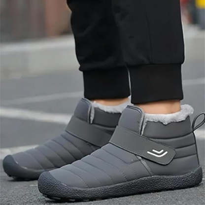 🔥Limited Time 50% Discount Event🔥  Men's Winter Warm Waterproof Non-slip Velcro Cotton Shoes Wide Toe Orthopedic Arch Support Slip-on Cotton Shoes