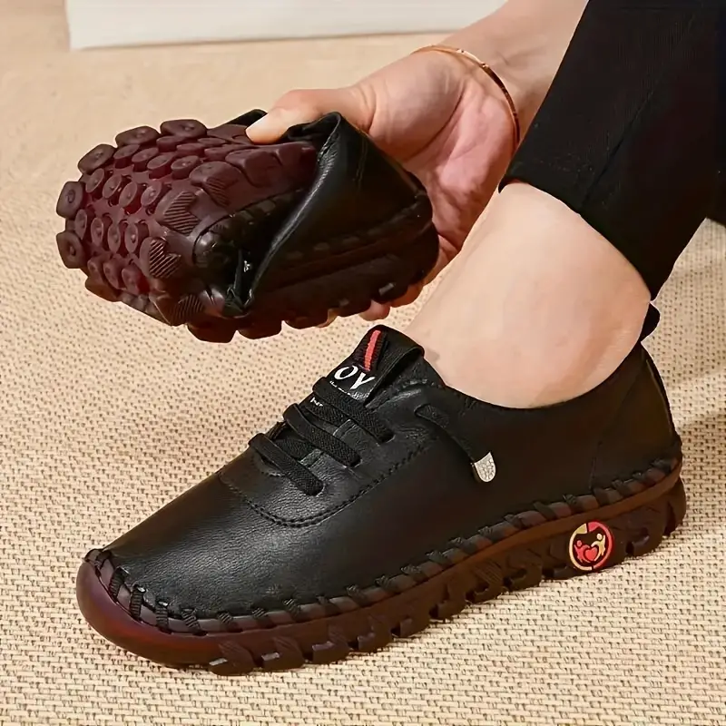 🔥Last Day Promotion 70% OFF⏰ - Women's Comfortable Flat Leather Sneakers - Proven Plantar Fasciitis, Foot and Heel Pain Relief
