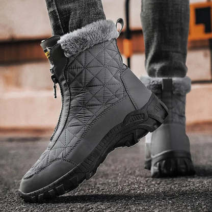 (⏰Limited Time 50% Discount Event) Men's Winter Warm Wide Toe Orthopedic Arch Support Snow Boots Waterproof Non-slip Anti-puncture Work Boots