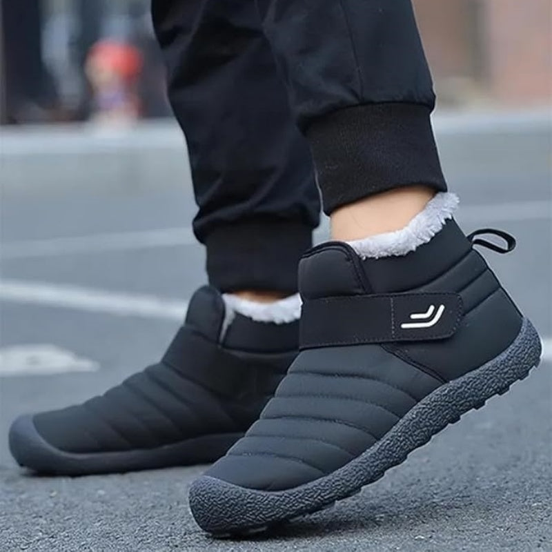 🔥Limited Time 50% Discount Event🔥  Men's Winter Warm Waterproof Non-slip Velcro Cotton Shoes Wide Toe Orthopedic Arch Support Slip-on Cotton Shoes