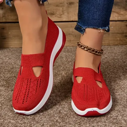 🔥Last Day Promotion 70% OFF⏰ Women's comfortable breathable knitted sneakers - Proven Plantar Fasciitis, Foot and Heel Pain Relief