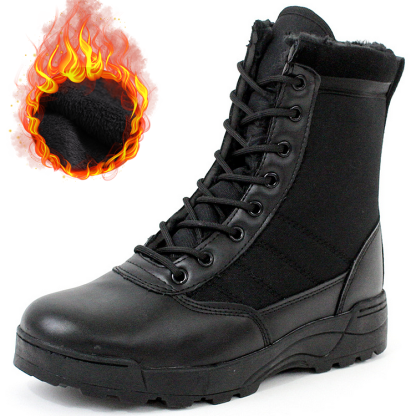 Dallader Men Waterproof Steel Toe Work Boots Non-Slip Hiking Boots Tactical Boots