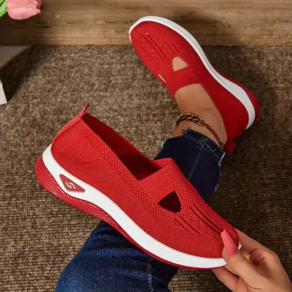 🔥Last Day Promotion 70% OFF⏰ Women's comfortable breathable knitted sneakers - Proven Plantar Fasciitis, Foot and Heel Pain Relief