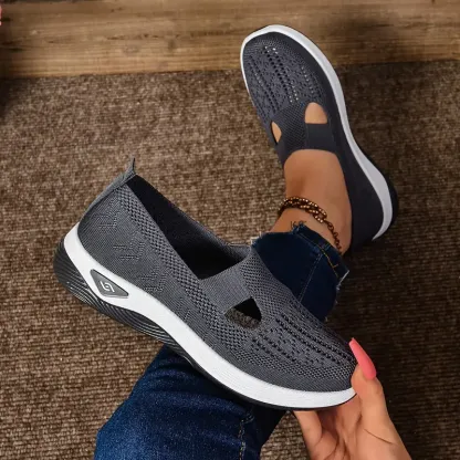 🔥Last Day Promotion 70% OFF⏰ Women's comfortable breathable knitted sneakers - Proven Plantar Fasciitis, Foot and Heel Pain Relief