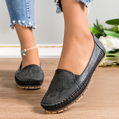 🔥Best Seller-Last Day Sale 70% OFF🔥Women's Leather Moccasins - Proven Plantar Fasciitis, Foot and Heel Pain Relief