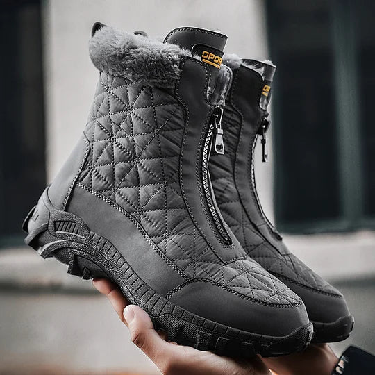 (⏰Limited Time 50% Discount Event) Men's Winter Warm Wide Toe Orthopedic Arch Support Snow Boots Waterproof Non-slip Anti-puncture Work Boots