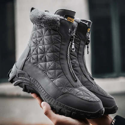 (⏰Limited Time 50% Discount Event) Men's Winter Warm Wide Toe Orthopedic Arch Support Snow Boots Waterproof Non-slip Anti-puncture Work Boots