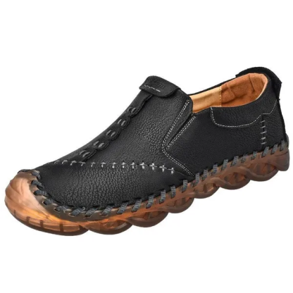 ⏰Big Sale Up To 70%🔥Men Lightweight Non-slip Handmade Shoes Orthopedic Leather Shoes - Relaxes Muscles And Relieves Fatigue