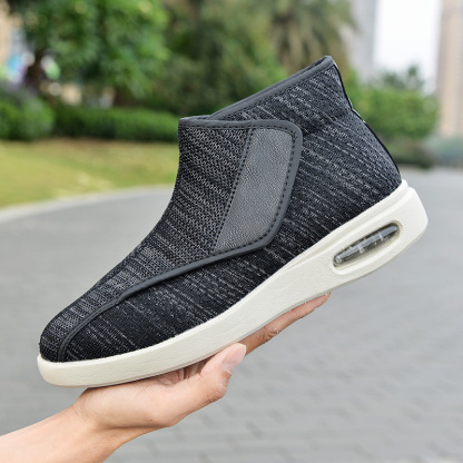 🔥Hot sale-70% OFF🔥Men's Velcro orthopedic shoes-anti-slip breathable widened-for hallux valgus, swollen feet, foot pain fasciitis