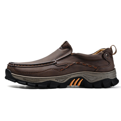 ⏰50% OFF !!!⏱️ Promotion!! 🔥 Men's Handcrafted Wide Toe Loafers | Arch Support Leather Shoes