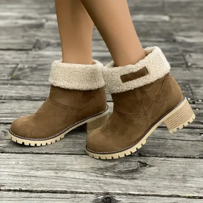 🔥Last Day 70% OFF ⏰Women's Soft Waterproof Wool Lining Boots - Proven Plantar Fasciitis, Foot and Heel Pain Relief