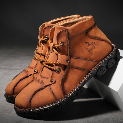 🔥Hot Sale🎁--50% OFF🎉MEN'S COMFORTABLE LEATHER OUTDOOR WORK BOOTS - TAKING YOUR QUALITY OF LIFE TO THE NEXT LEVEL