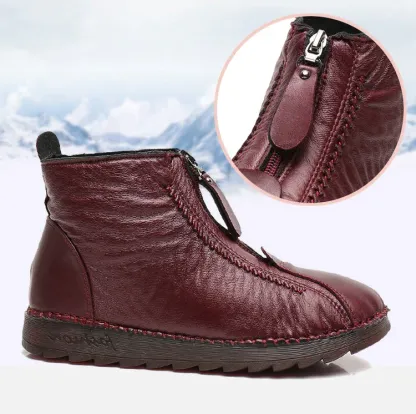 🔥Last Day Promotion 70% OFF⏰Women's Genuine Leather Non-Slip Orthopedic Ankle Boots - Proven Plantar Fasciitis, Foot and Heel Pain Relief