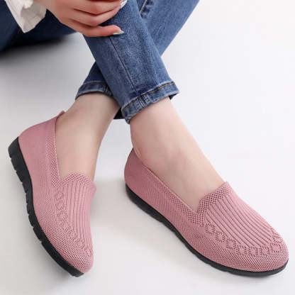 🔥Last Day 70% OFF ⏰Women's Stylish Knit Mesh Slip-on Sneakers - Proven Plantar Fasciitis, Foot and Heel Pain Relief