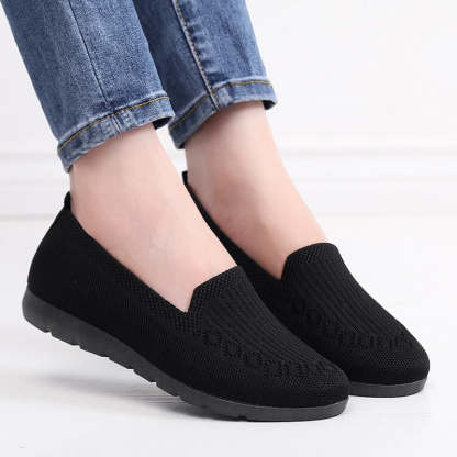 🔥Last Day 70% OFF ⏰Women's Stylish Knit Mesh Slip-on Sneakers - Proven Plantar Fasciitis, Foot and Heel Pain Relief