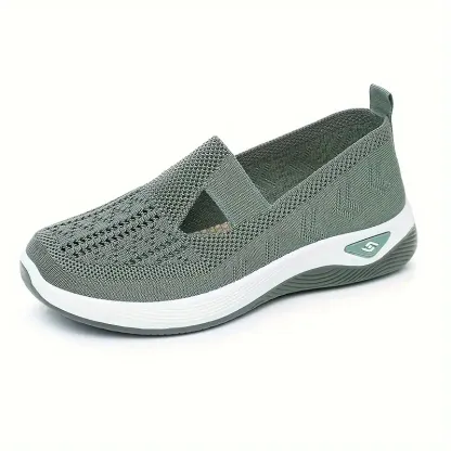 🔥Last Day Promotion 70% OFF⏰ Women's comfortable breathable knitted sneakers - Proven Plantar Fasciitis, Foot and Heel Pain Relief