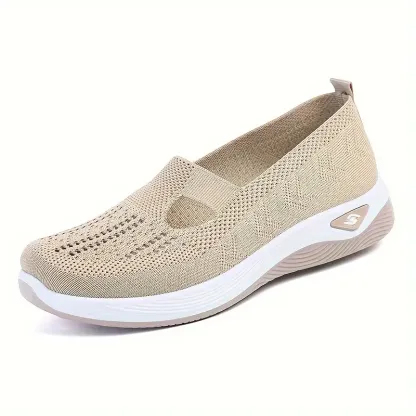 🔥Last Day Promotion 70% OFF⏰ Women's comfortable breathable knitted sneakers - Proven Plantar Fasciitis, Foot and Heel Pain Relief