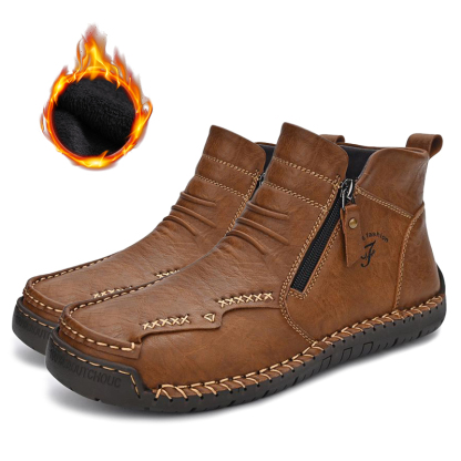 (🎅🎁CHRISTMAS SALE - 70% OFF)Men's Hand-sewn Cowhide Boots Comfortable Waterproof And Non-slip