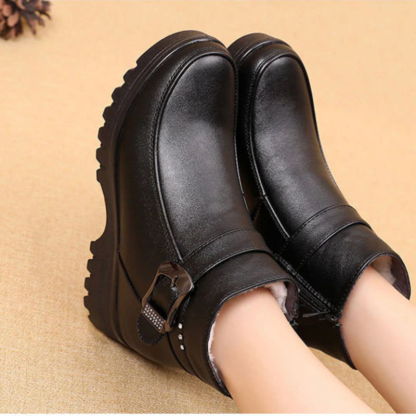 ⏰Promotion - 70% OFF🔥Orthopedic Women Ankle Boots Arch Support Warm Waterproof Genuine Leather Fashion- Proven Plantar Fasciitis, Foot and Heel Pain Relief