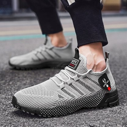 ⏰LIMITED SALE 70% OFF🔥Men's Yellow Athletic Sneakers - Breathable Mesh Lace-Up Running Shoes for Training & Casual Sports