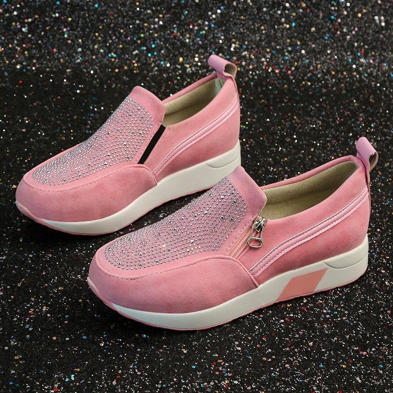 🔥On This Week Sale 70% OFF🔥Women's casual platform zipper sneakers, 