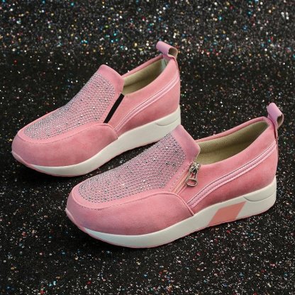 🔥On This Week Sale 70% OFF🔥Women's casual platform zipper sneakers, Comfy Orthopedic Walking Shoes - Proven Plantar Fasciitis, Foot and Heel Pain Relief