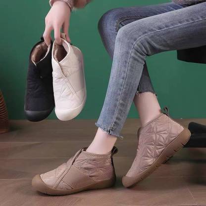 🔥Last Day Promotion 50% OFF⏰Women's Waterproof Non-slip Warm Ankle Boots - Proven Plantar Fasciitis, Foot and Heel Pain Relief