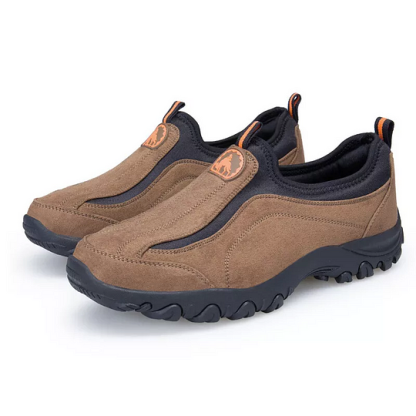 (⏰Limited Time Sale 70% OFF) Men's Orthopedic Slip-On Shoes, Lightweight Comfortable Wide Toe Walking Shoes