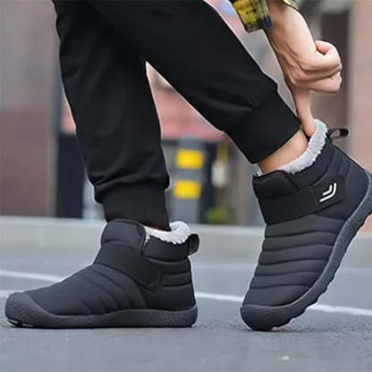 🔥Limited Time 50% Discount Event🔥  Men's Winter Warm Waterproof Non-slip Velcro Cotton Shoes Wide Toe Orthopedic Arch Support Slip-on Cotton Shoes