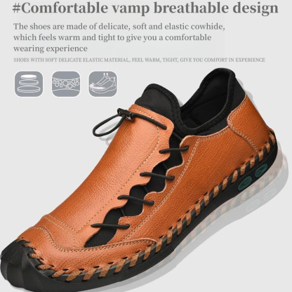 ⏰Big Sale Up To 70%🔥Men's Genuine Leather Fashionable Comfortable Lightweight Non-slip Loafers