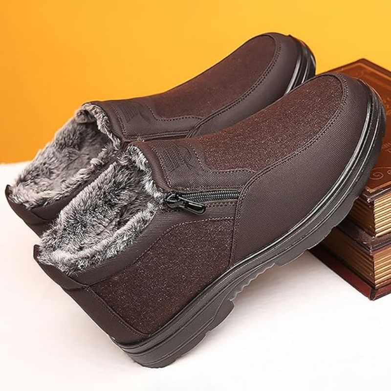 🔥Hot Sale 70% OFF🎉Men's Everyday Warm Orthopedic Waterproof And Non-Slip Slip-On Shoes - The best gift for your family