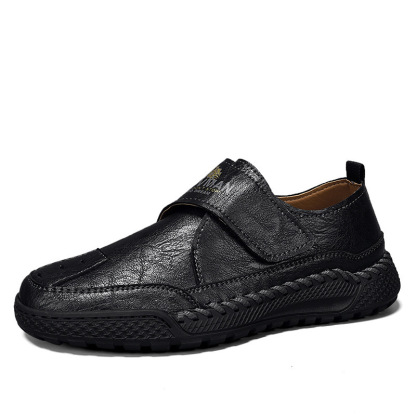 🔥Limited Time Offer 70% OFF🔥Men's Handcrafted Genuine Leather Orthopedic Velcro Loafers - Improve Posture and Get Rid of Painless Walking and Standing