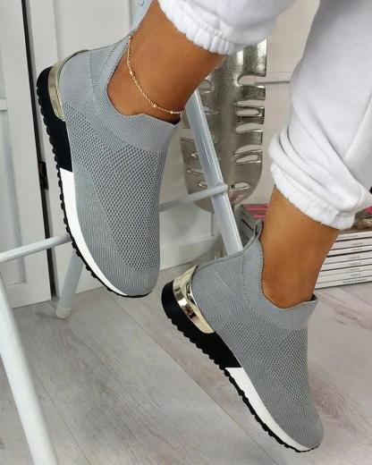 🏃‍♀️👢Promotion - 70% OFF! ✨Women's Elastic Slip-on Flat Orthopedic Shoes - Proven Plantar Fasciitis, Foot and Heel Pain Relief