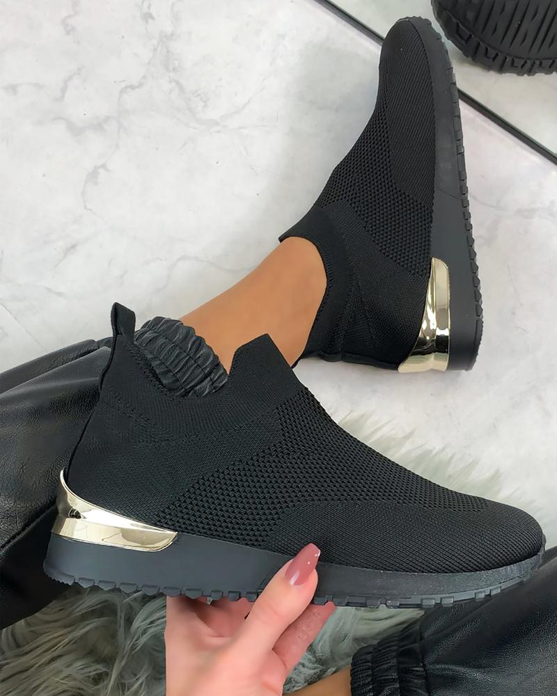 🏃‍♀️👢Promotion - 70% OFF! ✨Women's Elastic Slip-on Flat Orthopedic Shoes - Proven Plantar Fasciitis, Foot and Heel Pain Relief