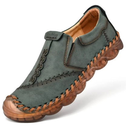 ⏰Big Sale Up To 70%🔥Men Lightweight Non-slip Handmade Shoes Orthopedic Leather Shoes - Relaxes Muscles And Relieves Fatigue