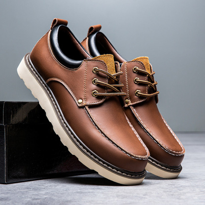 🔥Last Day 70% OFF ⏰Men's Genuine Leather Moccasin Business Boots Outdoor Casual Shoes