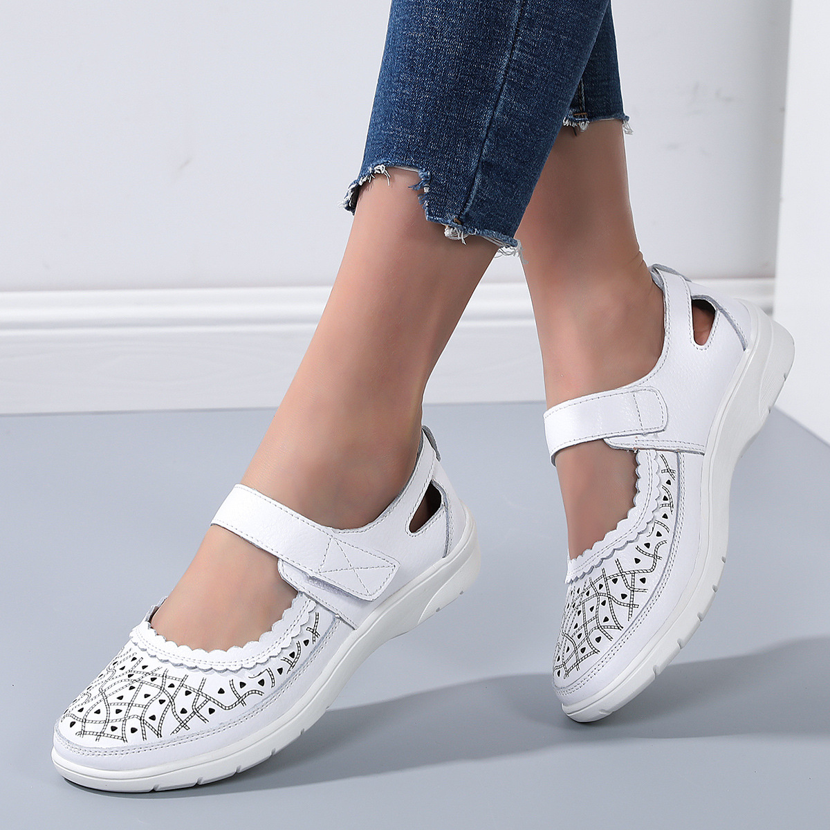 🔥Last Day 50% OFF ⏰Women's Comfort Leather Orthopedic Shoes - Proven Plantar Fasciitis, Foot and Heel Pain Relief