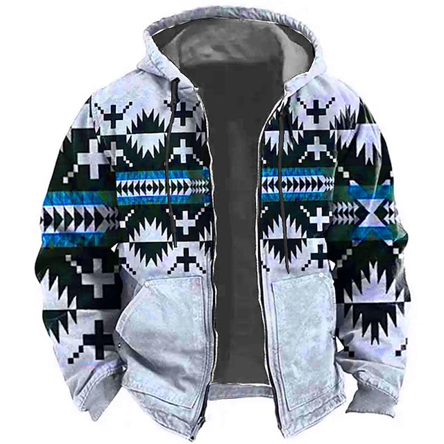 Men's Tribal Graphic Prints Hoodie Sweatshirt 