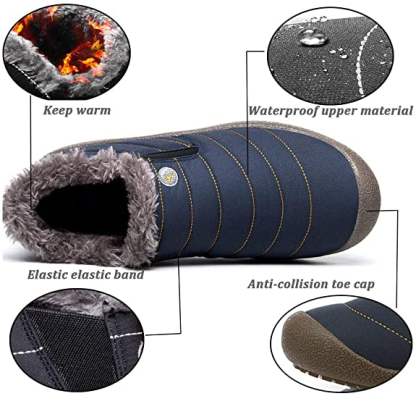 ⏰Promotion - 70% OFF🔥Women's Waterproof Warm Plush Lined Outdoor Snow Ankle Boots - Improve Posture and Get Rid of Painless Walking and Standing